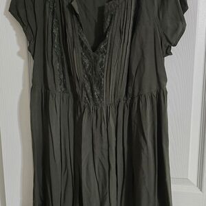 Torrid Elegant Olive Green Women's Dress Sz 1xl